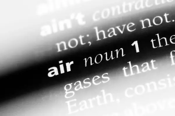 Air Word Dictionary Air Concept — Stock Photo, Image