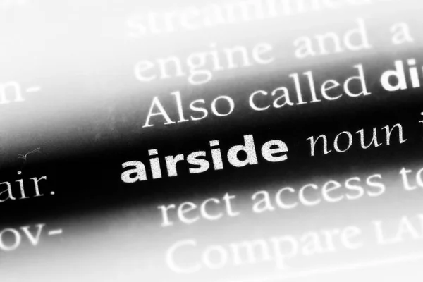 Airside Word Dictionary Airside Concept — Stock Photo, Image