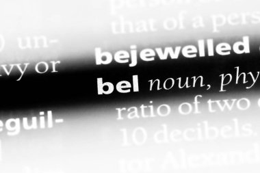 Bel Word'de bir sözlük. Bel kavramı.