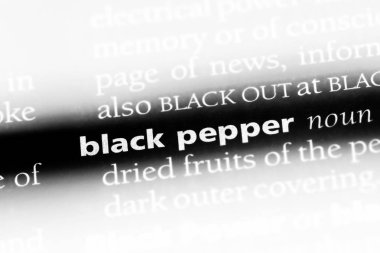 karabiber Word'de bir sözlük. karabiber kavramı.