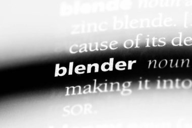Blender Word'de bir sözlük. Blender kavramı.