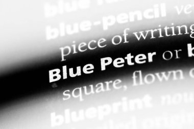 Blue Peter Word'de bir sözlük. Blue Peter kavramı.