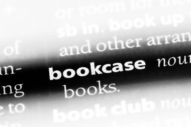 Kitaplık Word'de bir sözlük. kitaplık konsept.