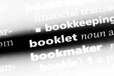 Kitapçık Word'de bir sözlük. Kitapçık kavramı.