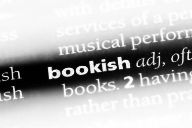 bir sözlüğü'ndeki kitapsever sözcüğü. kitap kurdu kavramı.