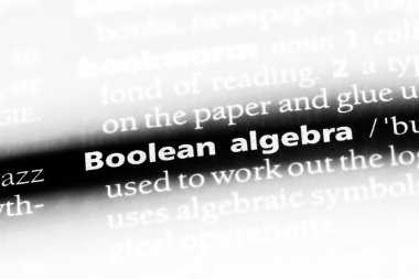 Boolean cebir Word'de bir sözlük. Boolean cebir kavram.