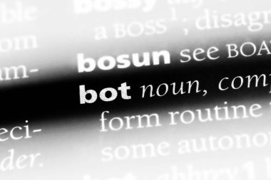 bot Word'de bir sözlük. bot kavramı.