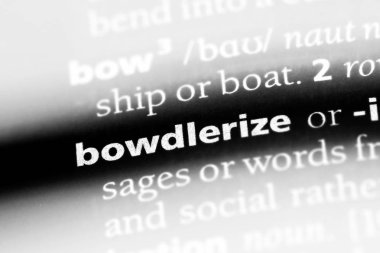 bir sözlüğü'ndeki sözcüğü bowdlerize. kavram bowdlerize.