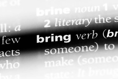 sözcük sözlükte getir. kavram getirmek.