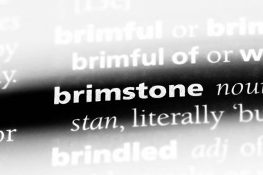 Kükürt Word'de bir sözlük. Kükürt kavramı.