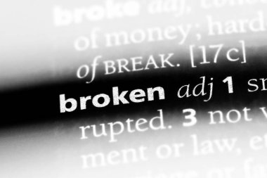 kırık sözcük sözlüğe. bozuk kavramı.