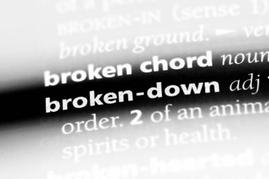 bir sözlük kırık dökük kelimeyle. kırık dökük kavramı.