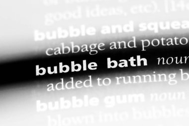 köpük banyosu Word'de bir sözlük. köpük banyosu kavramı.