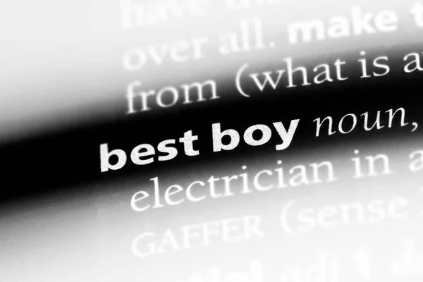 Beste Boy Woord Een Woordenboek Beste Boy Concept — Stockfoto