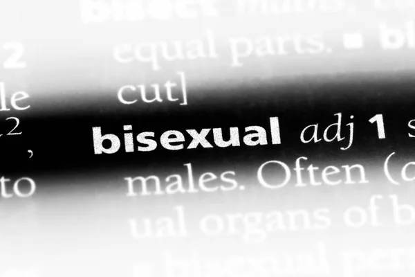 Palabra Bisexual Diccionario Concepto Bisexual — Foto de Stock