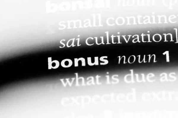 Mot Bonus Dans Dictionnaire Concept Bonus — Photo