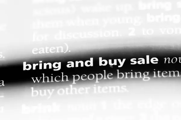 Bring Buy Sale Word Dictionary Bring Buy Sale Concept — Stock Photo, Image