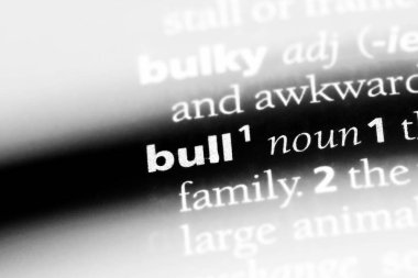 boğa Word'de bir sözlük. Boğa kavramı.