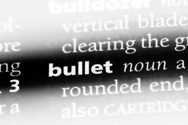 kurşun Word'de bir sözlük. Madde işareti kavramı.