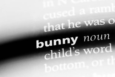Bunny Word'de bir sözlük. Bunny kavramı.