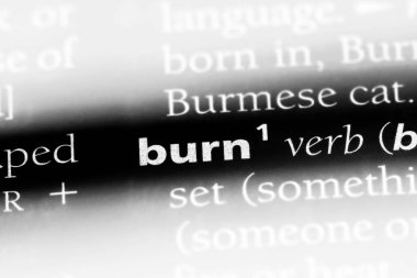 sözcük sözlükte yakmak. kavram yanmak.