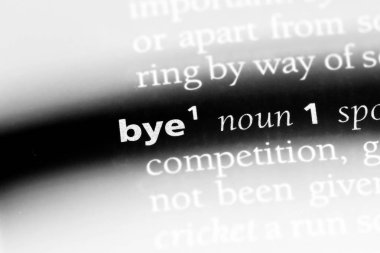 Hoşça kal Word'de bir sözlük. Hoşça kal kavramı.