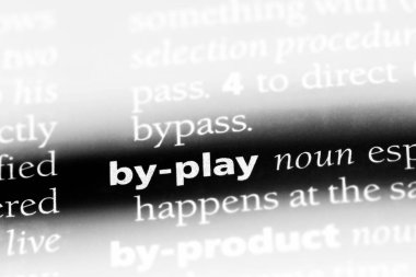 By-Play sözcük sözlüğe. By-Play kavramı.