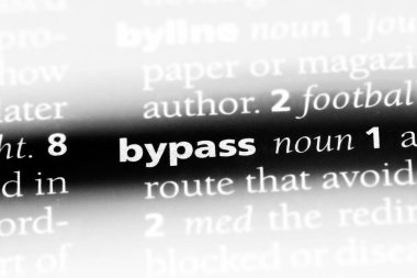 bir sözlüğü'ndeki sözcüğü atlamak. kavram yan yol.