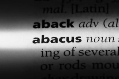 Abaküs Word'de bir sözlük. Abaküs kavramı.