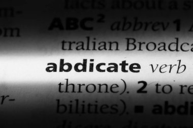 bir sözlüğü'ndeki sözcüğü feragat. kavram feragat.