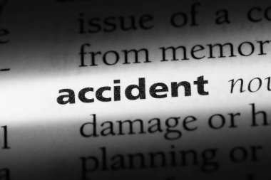 bir Sözlüğü'ndeki kaza sözcüğü. kaza kavramı.