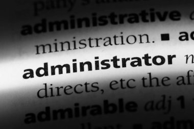 Yönetici Word'de bir sözlük. Yönetici kavramı.