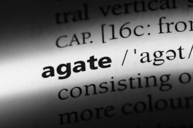 akik Word'de bir sözlük. akik kavramı.