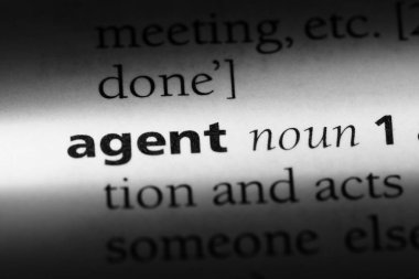 Ajan Word'de bir sözlük. Ajan kavramı.