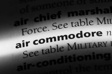 Hava commodore Word'de bir sözlük. Hava commodore kavramı.