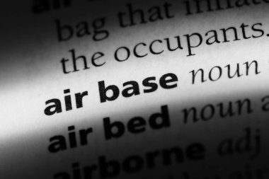 Hava üssü Word'de bir sözlük. Hava üssü kavramı.