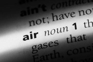 bir sözlüğü'ndeki sözcüğü hava. Hava kavramı.