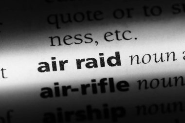 Hava saldırısı Word'de bir sözlük. Hava saldırısı kavramı.