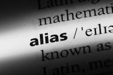 diğer ad Word'de bir sözlük. diğer ad kavramı.