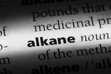 alkan Word'de bir sözlük. alkan kavramı.