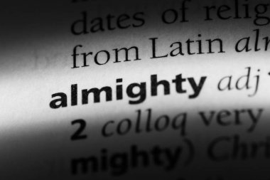 Yüce tek kelimeyle bir sözlük. Yüce kavram.