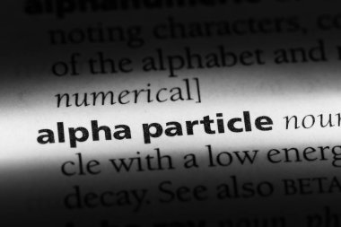 alfa parçacığı Word'de bir sözlük. alfa parçacığı kavramı.