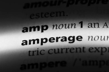 amper Word'de bir sözlük. amper kavramı.