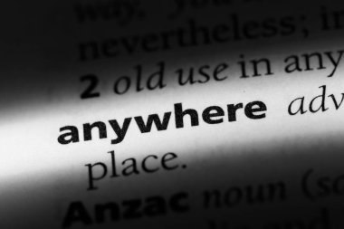 her yerde bir sözlükte kelime. her yerde kavramı.