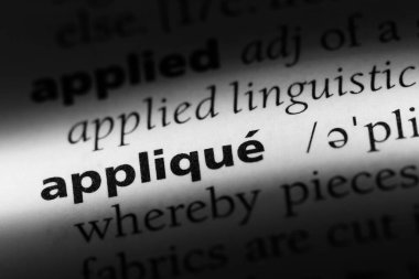 aplike Word'de bir sözlük. aplike kavramı.