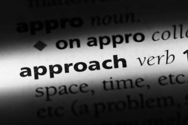 yaklaşım Word'de bir sözlük. yaklaşım kavramı.