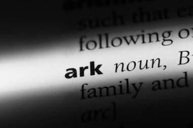 ark Word'de bir sözlük. ark kavramı.