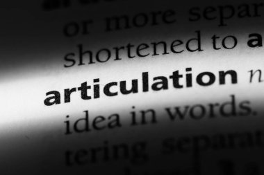 artikülasyon Word'de bir sözlük. artikülasyon kavramı.