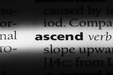 bir sözlüğü'ndeki sözcüğü çıkmak. kavram ascend.