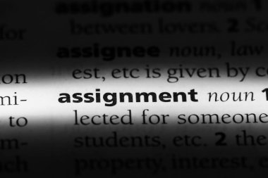 atama Word'de bir sözlük. atama kavramı.